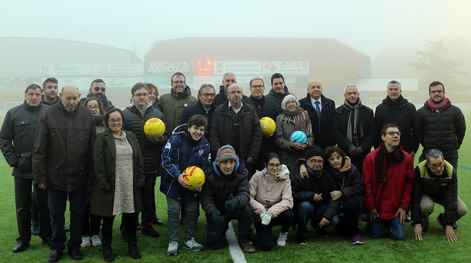 Conveni Club Futbol Joventut Mollerussa i l’ACUDAM