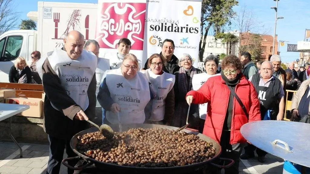 caragolada solidària a la fira de l&#39;oli de fecoll i acudam - acudam