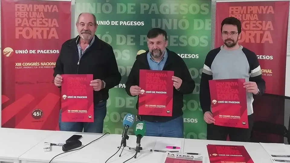 Presentació del Congrés del sindicat Unió de Pagesos