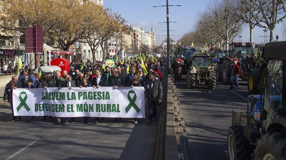 Mobilització Salvem la Pagesia a Lleida