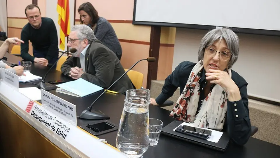 Joan Guix, i Assumpta Ricard, donen detalls del primer cas de coronavirus