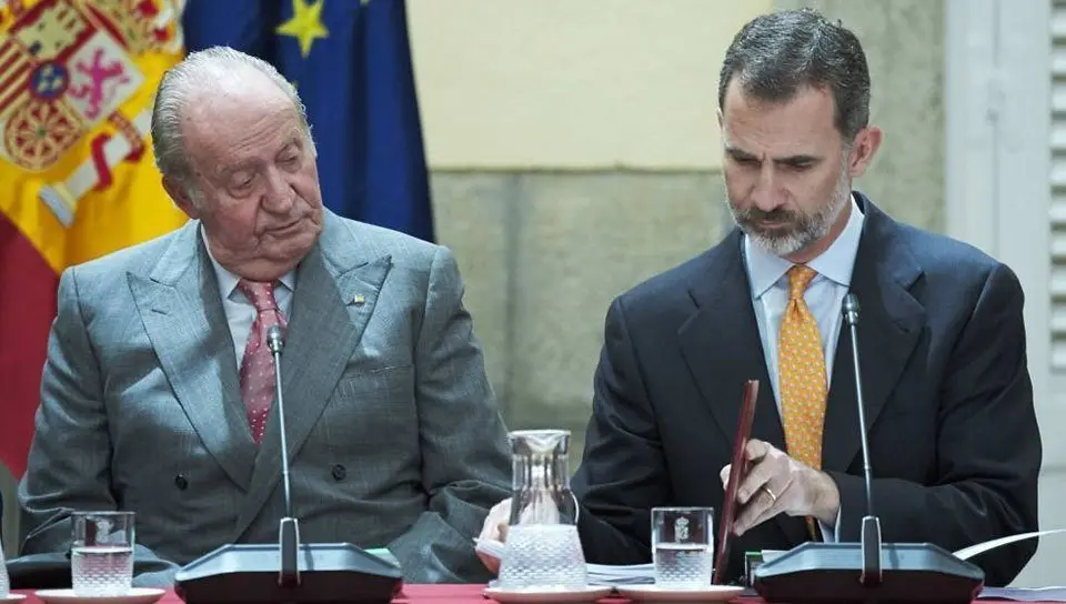 El Rei emèrit Joan Carles I, i el Rei Felip VI