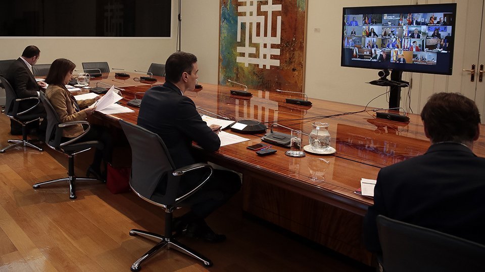 Reunió del president Pedro Sánchez amb els presidents autonòmics