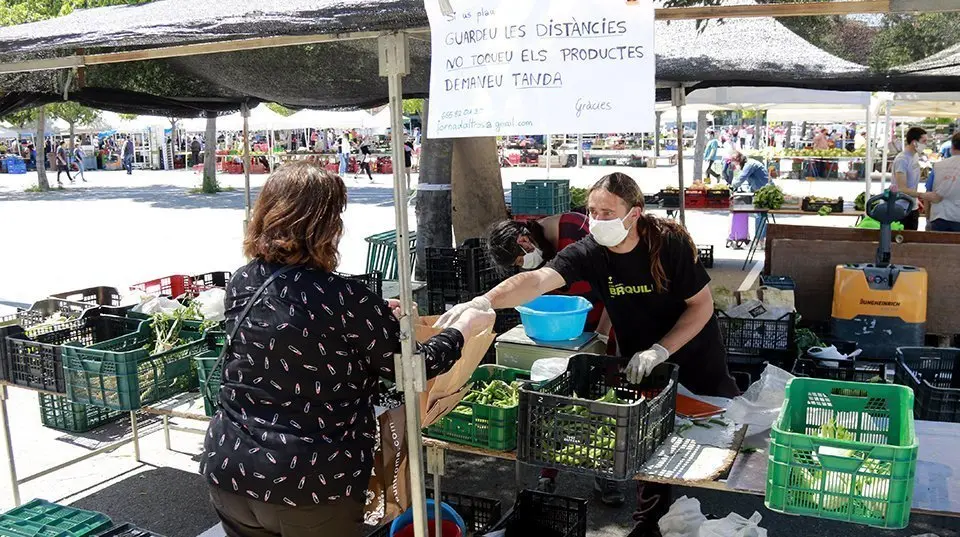 Una parada del mercat del Barris Nord de Lleida