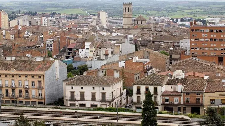 Imatge arxiu del nucli urbà de Tàrrega