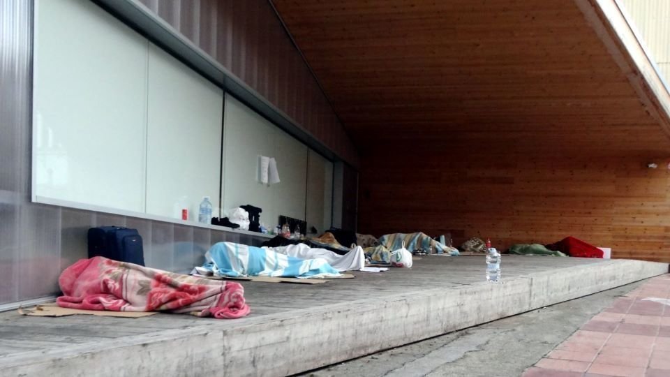 Temporers dormint al Centre Històric de Lleida @Som Veïns