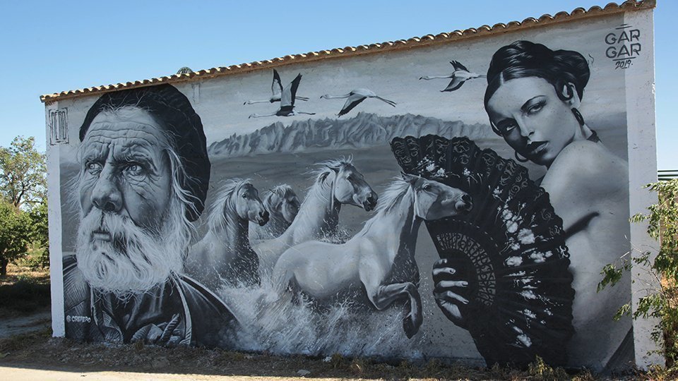 Mural del Festival Gar Gar de Penelles