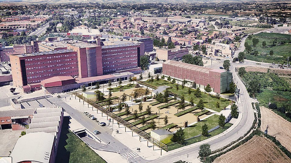 Imatge virtual de l&#39;interior del nou edifici que es vol construir annex a l&#39;Hospital Arnau de Vilanova