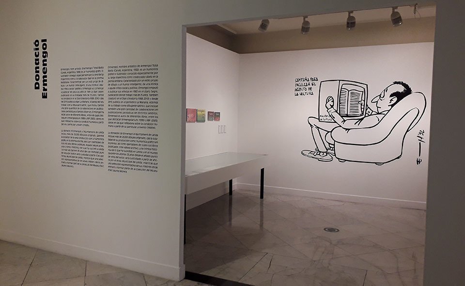 La mostra de l&#39;humorista gràfic Ermengol que es pot veure al Museu Morera de Lleida