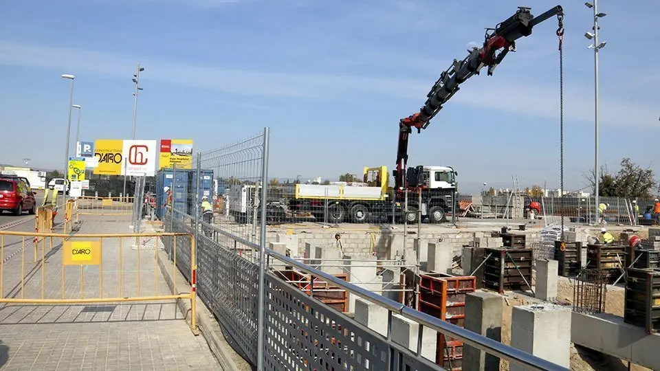 Obres de contrucció de l&#39;hospital annex a l&#39;Arnau de Vilanova de Lleida