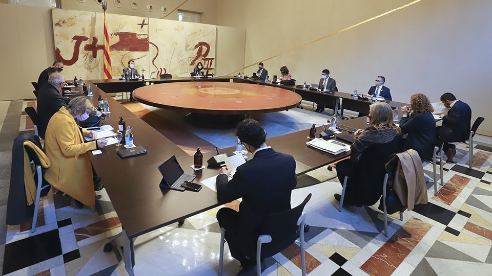 Reunió del Consell Executiu del Govern en funcions a Palau de la Generalitat