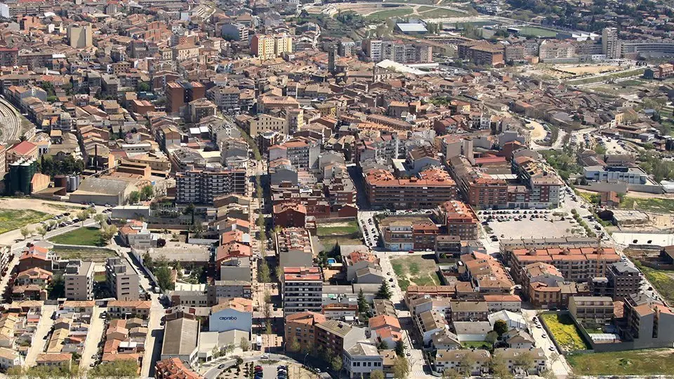 Vista general del nucli urbà de Tàrrega