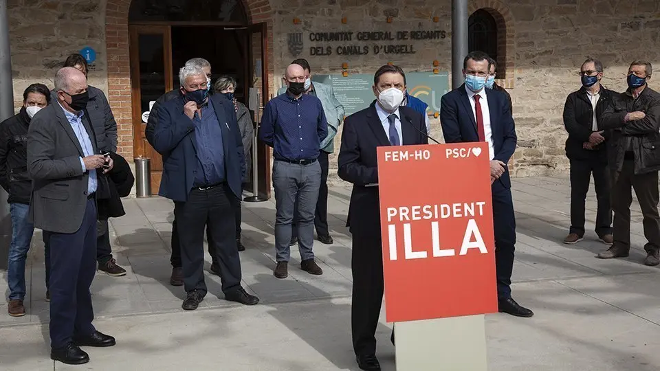 Visita minstre Lluis Plana a la Comunitat General de Regants dels Canals d'Urgell @Territoriscat