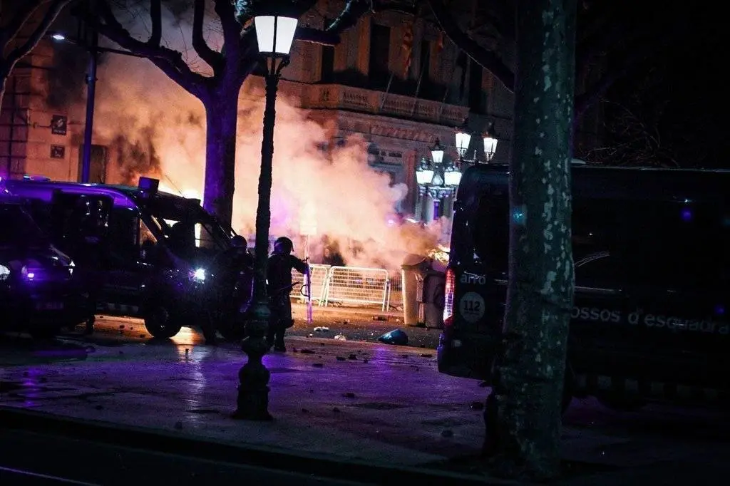 Protesta manifestació 16F Lleida Pablo Hasél - Eduard Subirats Ferré
