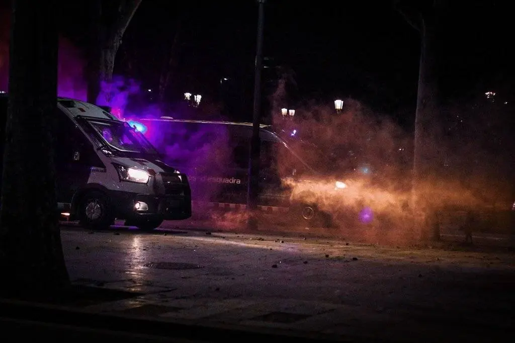 Protesta manifestació 16F Lleida Pablo Hasél - Eduard Subirats Ferré