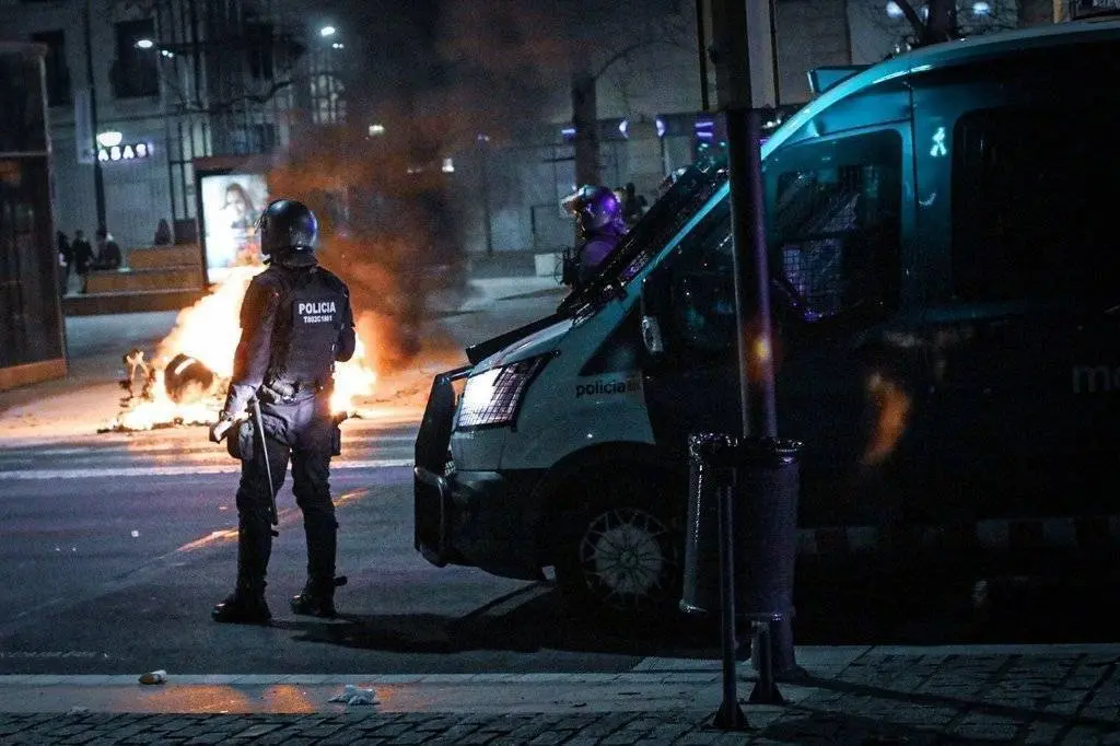 Protesta manifestació 16F Lleida Pablo Hasél - Eduard Subirats Ferré