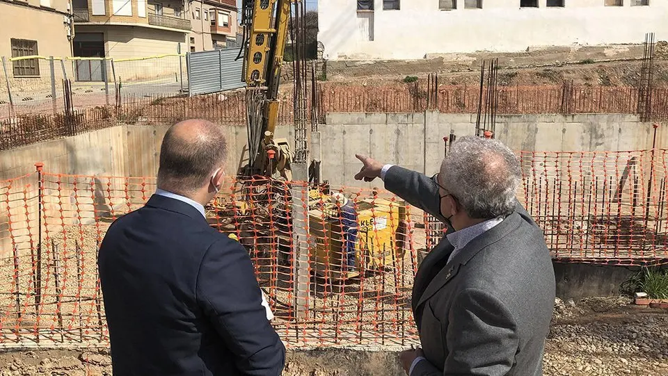 Visita a l'inici d'obres de construcció de l'Arxiu Comarcal de les Garrigues @Borges