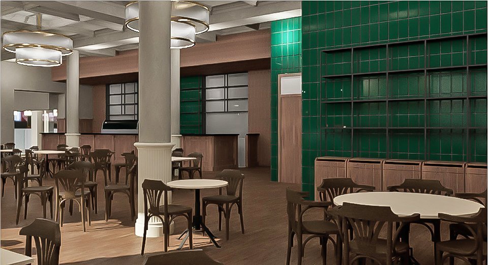Imatge virtual de la remodelació de Cafè L'Amistat @GeneralPasta
