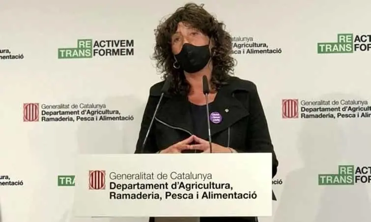 La consellera Teresa Jordà en un moment de la presentació @Agricultura