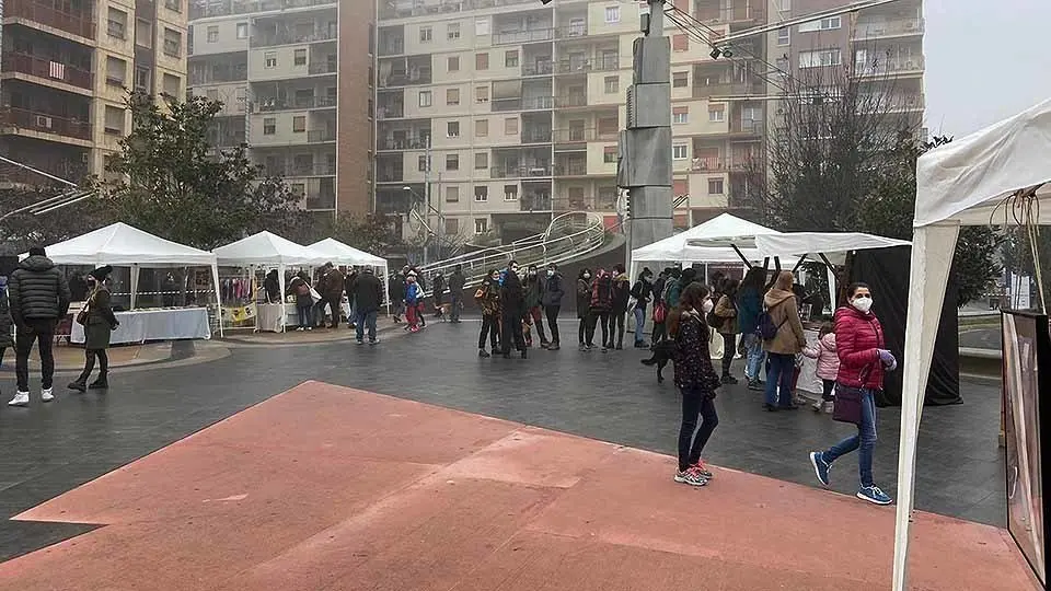 Arxiu, Mercat de les Idees a la plaça Ricard Viñes de Lleida @Paeria