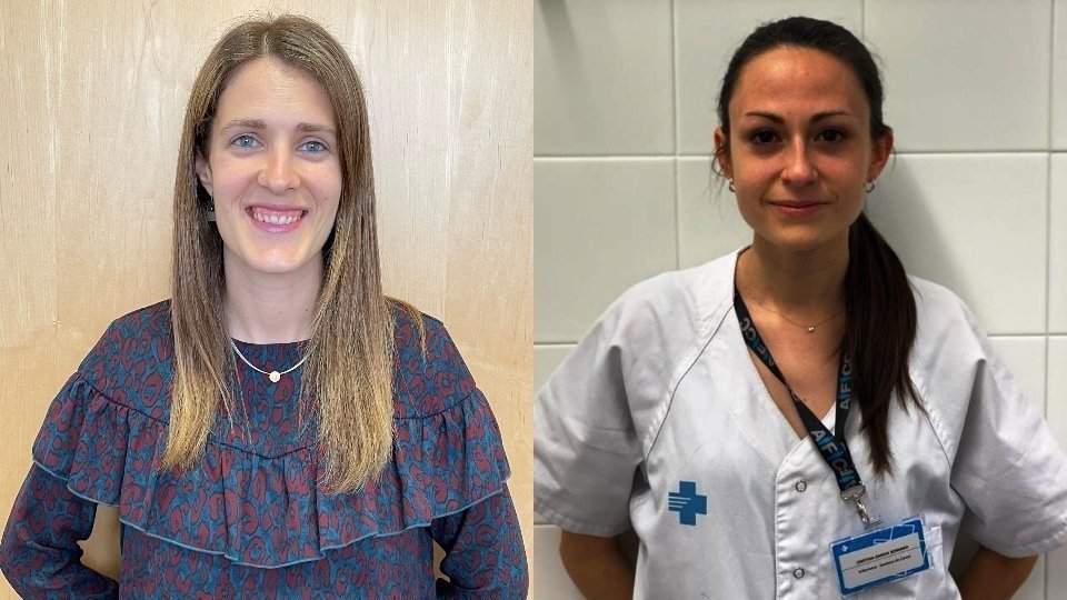 Iraida Gimeno Pi i Cristina García Serrano, les dues infermeres premiades pels premis #TenimTalent - Foto: cedida per ICS Lleida