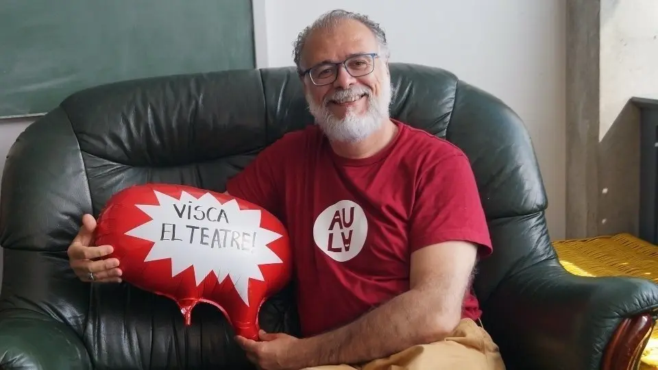 Jaume Belló a l'Aula de Teatre de Lleida. Fotografia: Cristina Mongay.