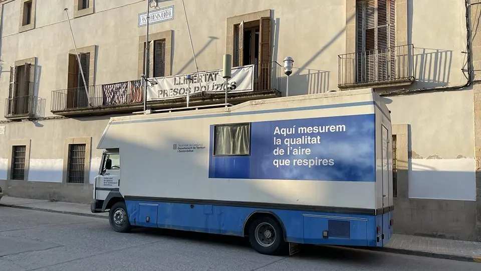 Unitat mòbil de mesura ambiental que s'instal·larà a Bellvís @AjBellvís