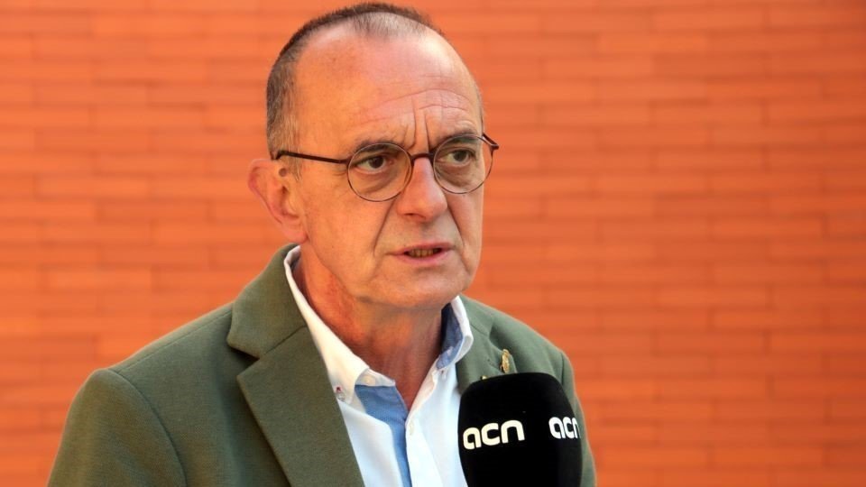 l'alcalde de Lleida, Miquel Pueyo, entrevistat per l'ACN, el 29 de març de 2021. (Horitzontal) - Oriol Bosch