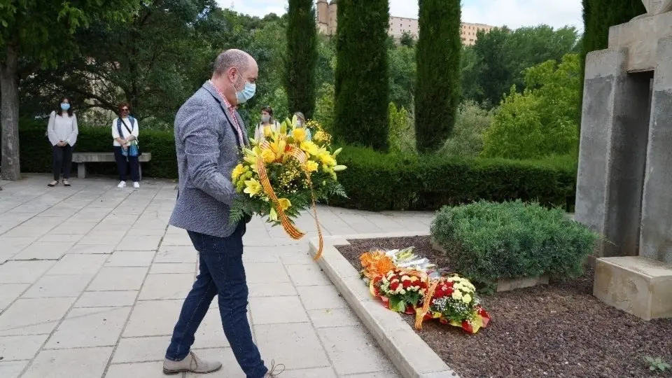 Acte de celebració del 588è aniversari de la mort del Comte Jaume d'Urgell. Fotografia: Paeria de Balaguer.