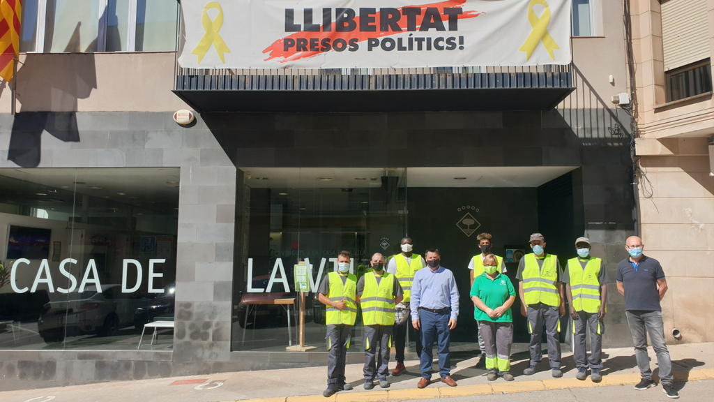 Els professionals que aquest 22 de juny s’han incorporat a l’equip humà de l’Ajuntament d’Alcarràs - Foto: cedida per l'Ajuntament d'Alcarràs