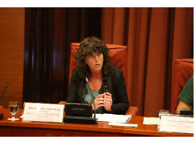 La consellera Teresa Jordà en la seva compareixença - Foto: cedida pel Departament d'Agricultura