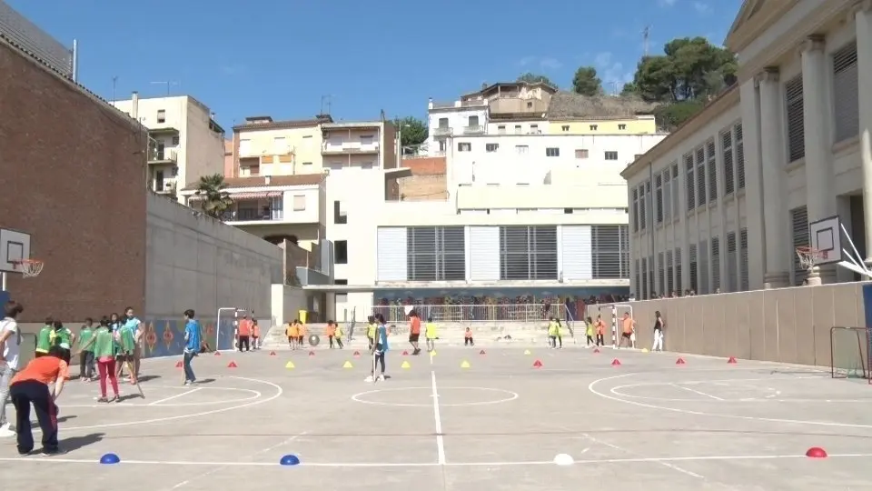 Presentació del Projecte Pati Obert a l'Escola Àngel Guimerà de Balaguer.