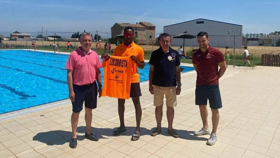 El president del CEPU Melcior Claramunt a les piscines de Vila-sana @ConsellEsportiu