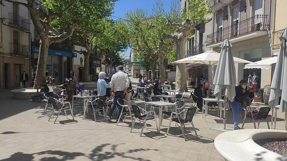 Terrassa plaça Major Mollerussa @JosepA.Pérez