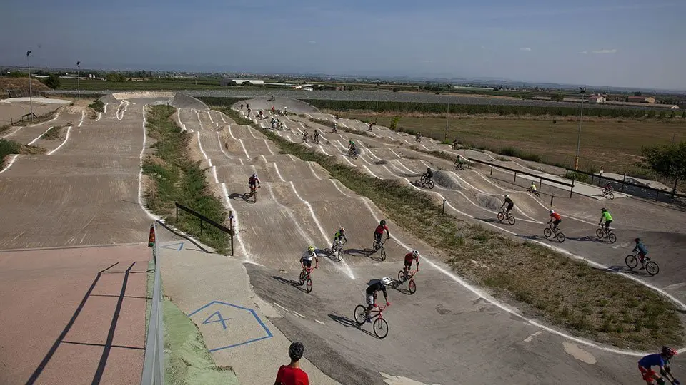 Imatge de les instal·lacions del arc ike Aventura de Vila-sana @JosepA.Pérez