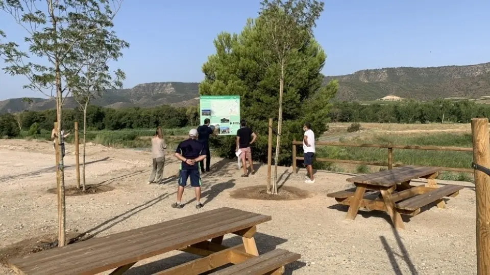 Nova senyalització de l'Aiguabarreig Segre-Cinca a Granja d’Escarp.