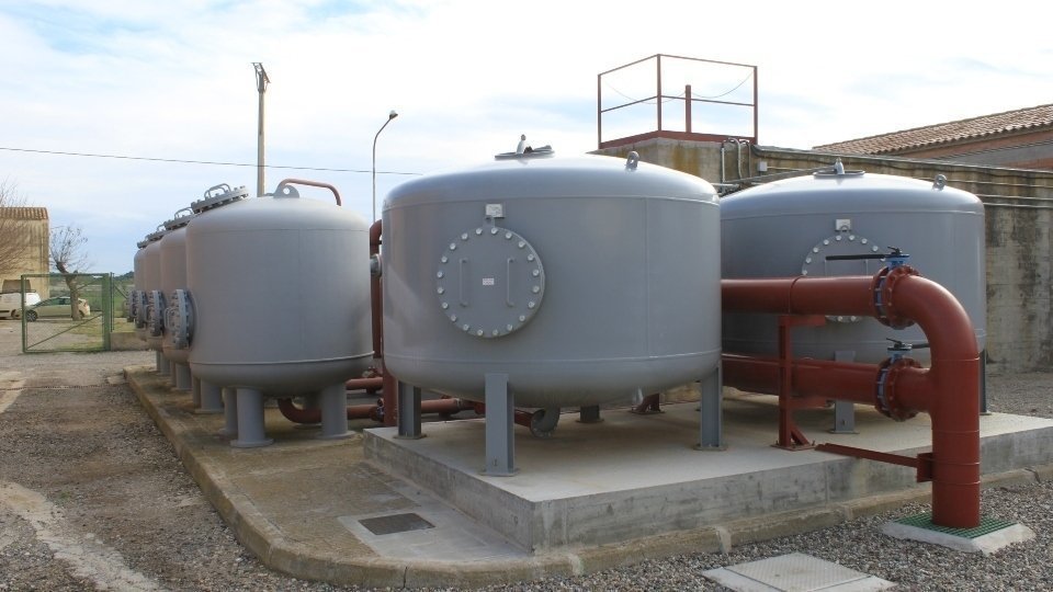 Estació potabilitzadora d'aigua a Tàrrega.