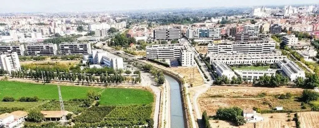 El canal de Seròs. Imatge feta des de l'helicòpter dels Mossos durant la recerca @Mossos