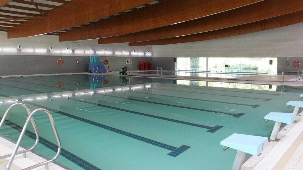 Els dos vasos de la piscina coberta ja s'han omplert d'aigua, la qual rep el tractament corresponent  - piscines municipals de Tàrrega (cedida per Ajuntament de Tàrrega)