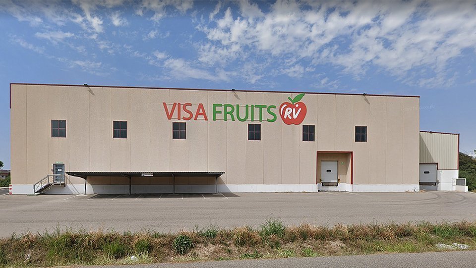 Els operaris treballaven en la coberta de l'empresa Visa Fruits de Golmés