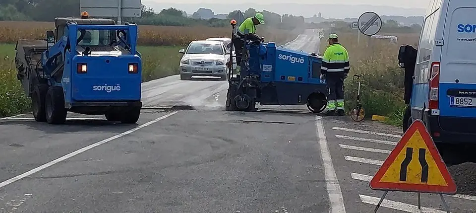 Inici de les obres de millora en la carretera de Térmens a Bellvís @AjTérmens