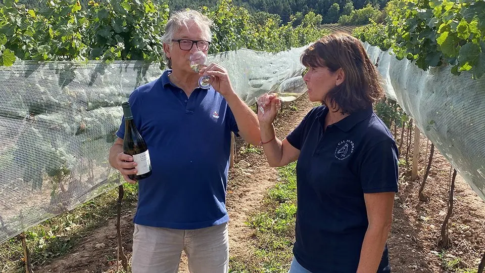 Francesc Xavier Güell i Silvia Gaminde tasten el Campgran 2020 @AlbertLijarcio