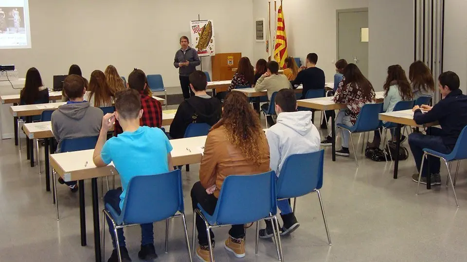 El tècnic Joaquim Fabrés en les classes de formació de la Fira ©JosepA.Pérez