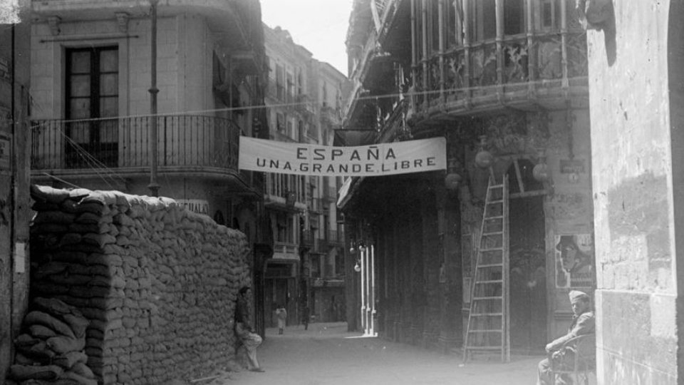 Lleida després de l'ocupació franquista, 1938, Institut d'Estudis Ilerdencs, fons Porta.