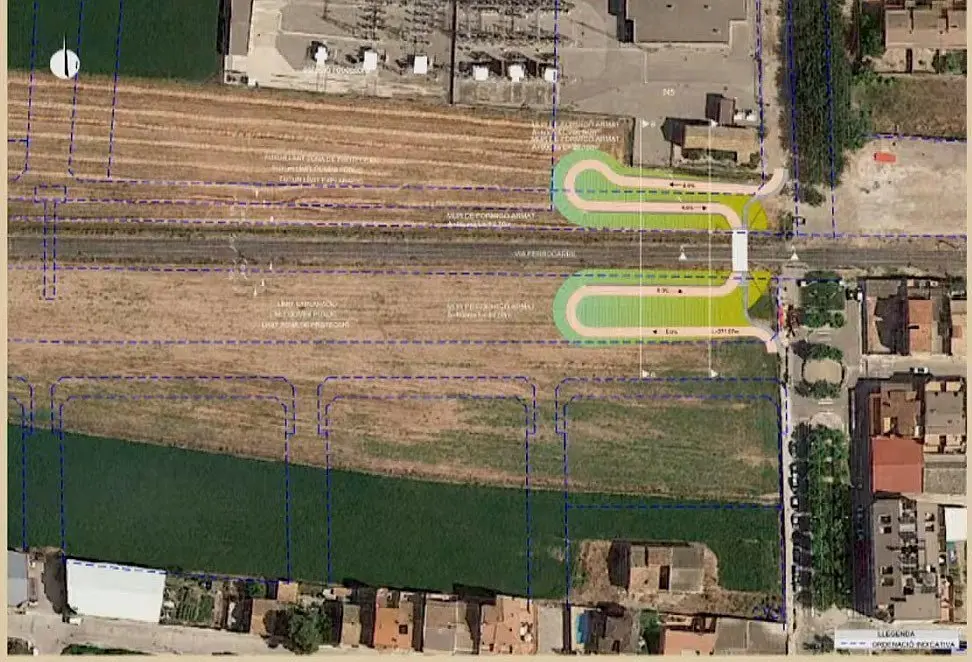 Projecte pas soterrat en el passeig La Salle de Mollerussa ©AjMollerussa