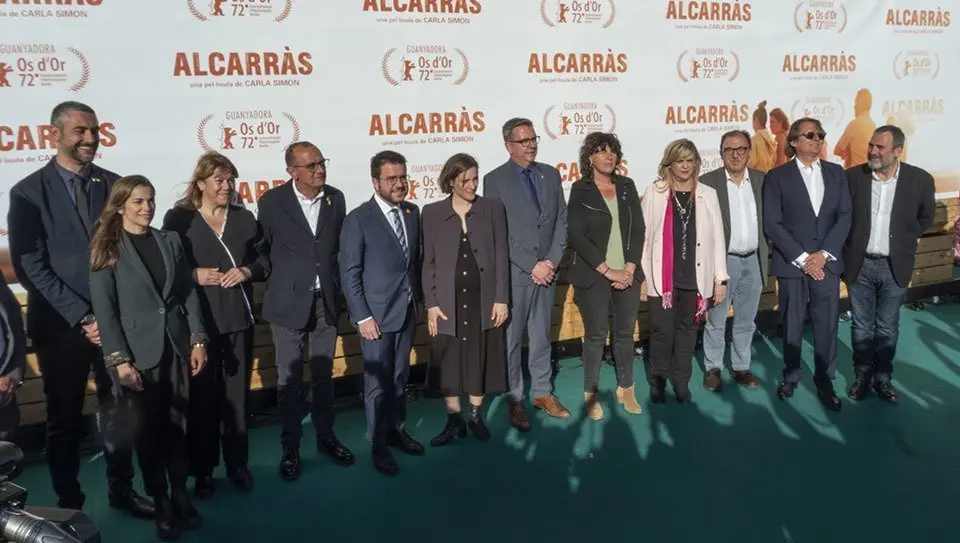 El president Aragones a la catifa verda de la preestrena d'Alcarràs  ©JosepAPérez