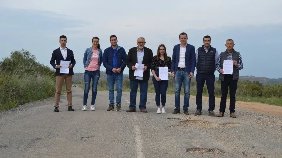 Representants del PSC a la Carretera Eix Ponent-Garrigues ©Òscar Ordeig