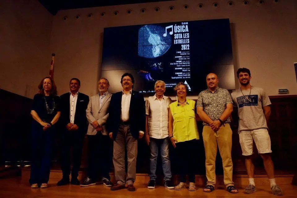 Foto de grup a la presentació del Festival 'Música sota les estrelles' ©Marta Argilés