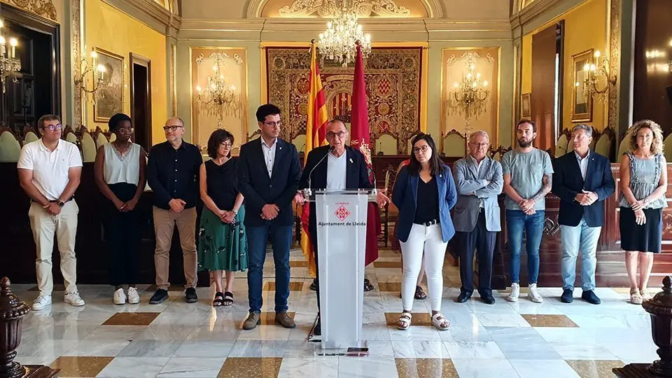 Compareixença de l'equip de govern de la Paeria ©Paeria