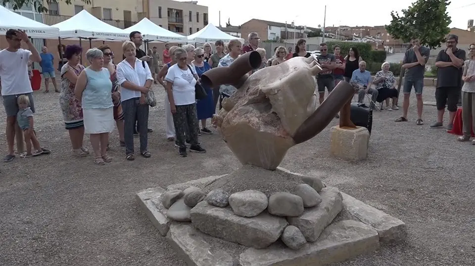 Inauguració monument donats de Sang Linyola ©MollerussaTV